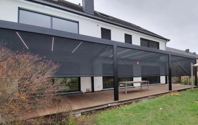 bioclimatic pergola Adjustable retractable louvers 