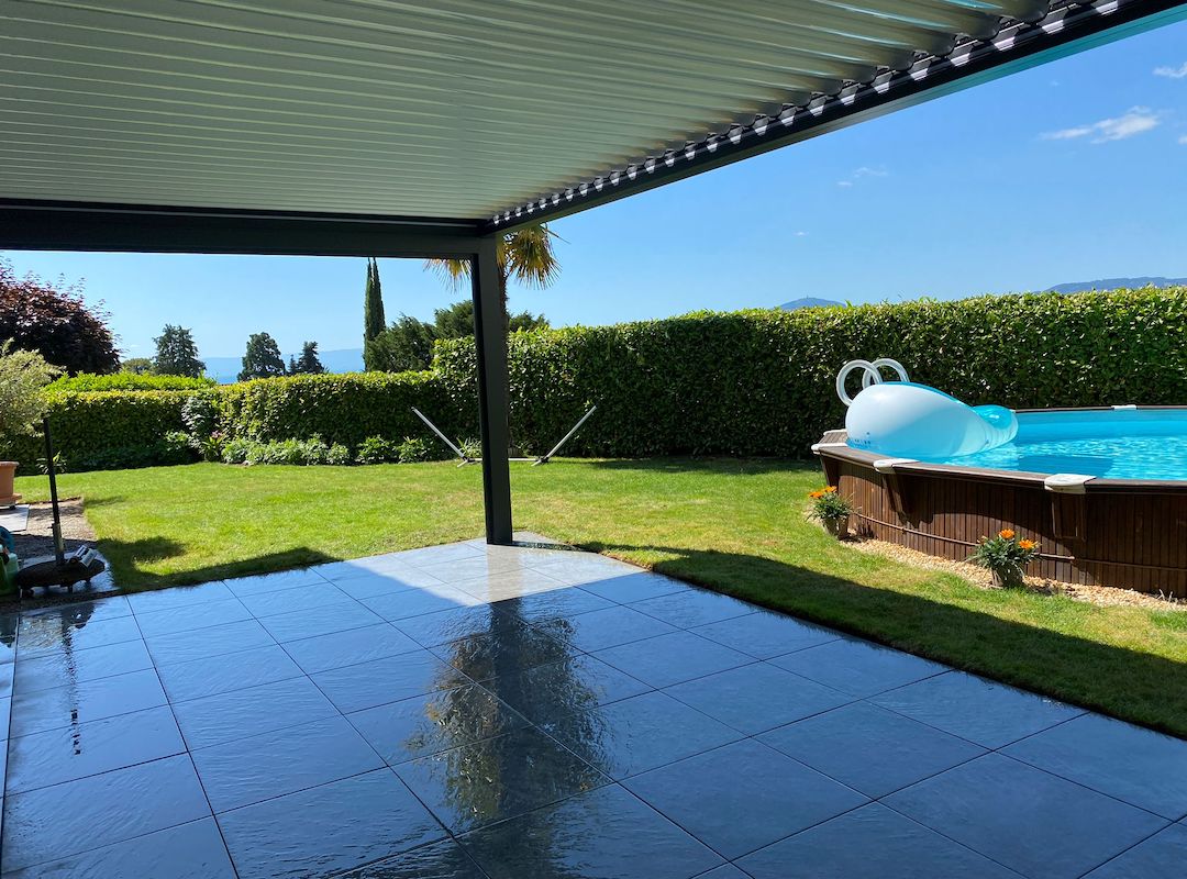 bioclimatic pergola Adjustable louvers