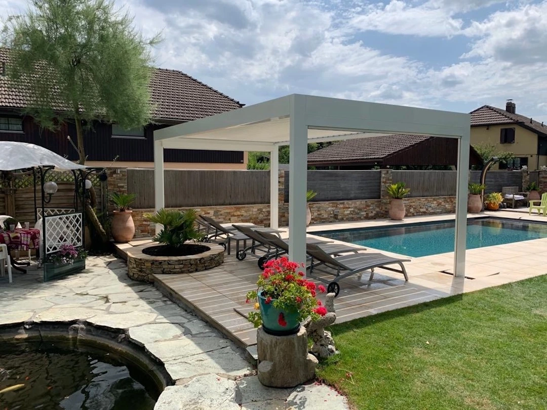 bioclimatic pergola Adjustable louvers