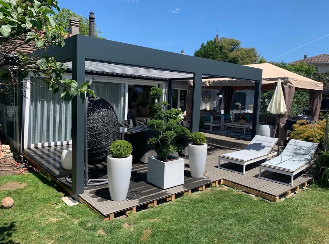 bioclimatic pergola Adjustable louvers