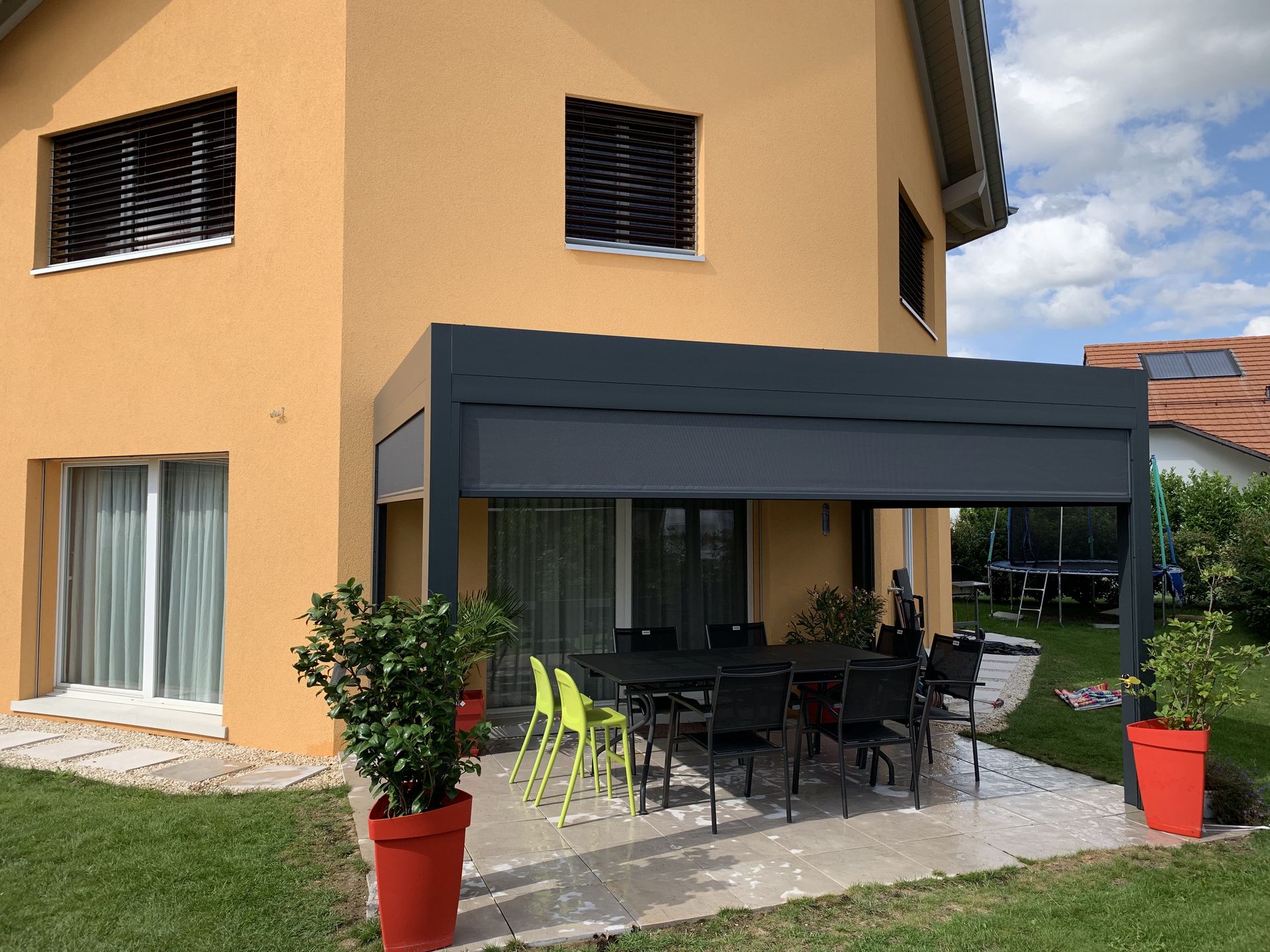 bioclimatic pergola Adjustable louvers
