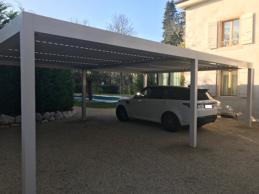bioclimatic pergola Adjustable retractable louvers 