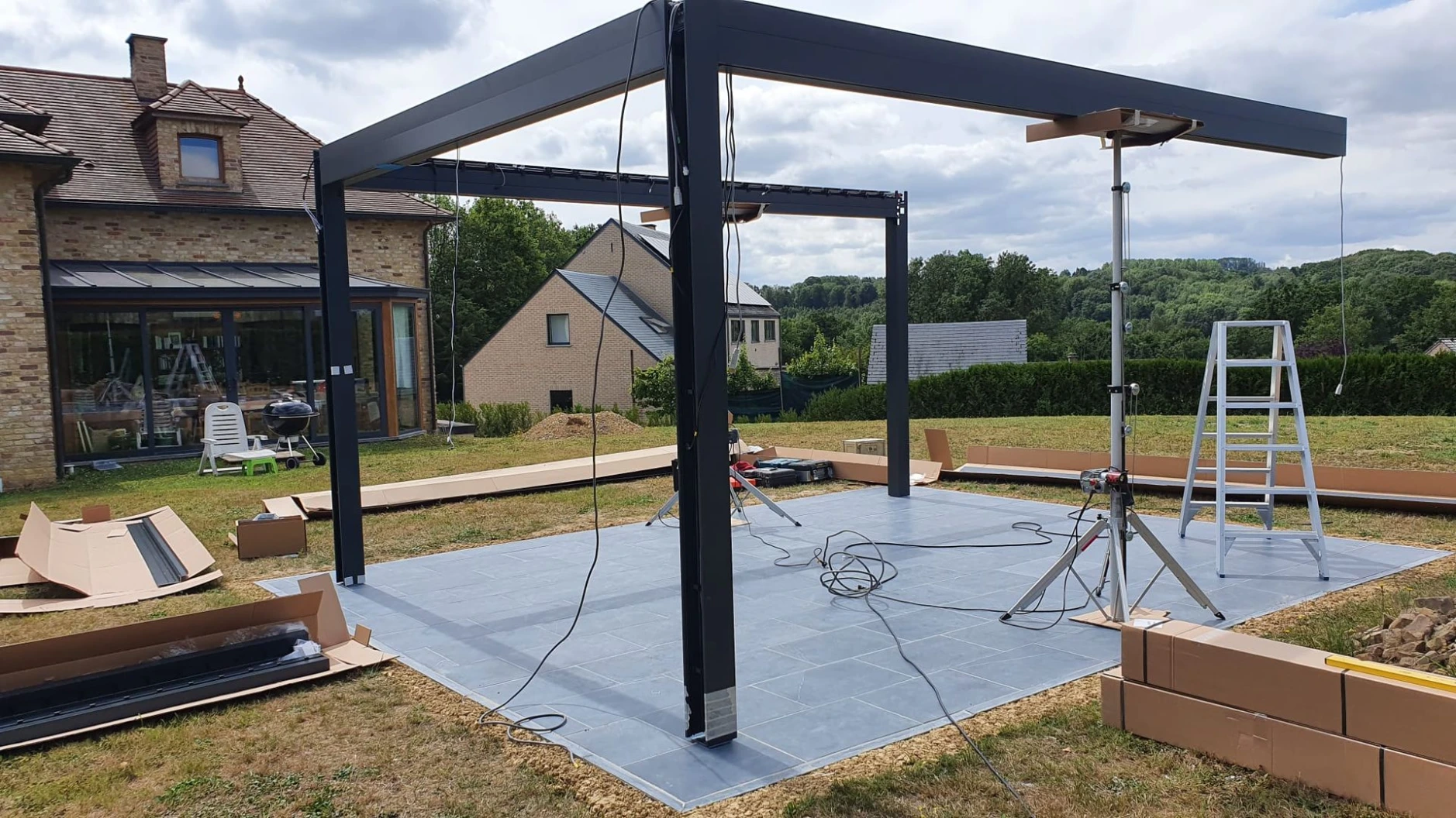 bulding pergola bioclimatic