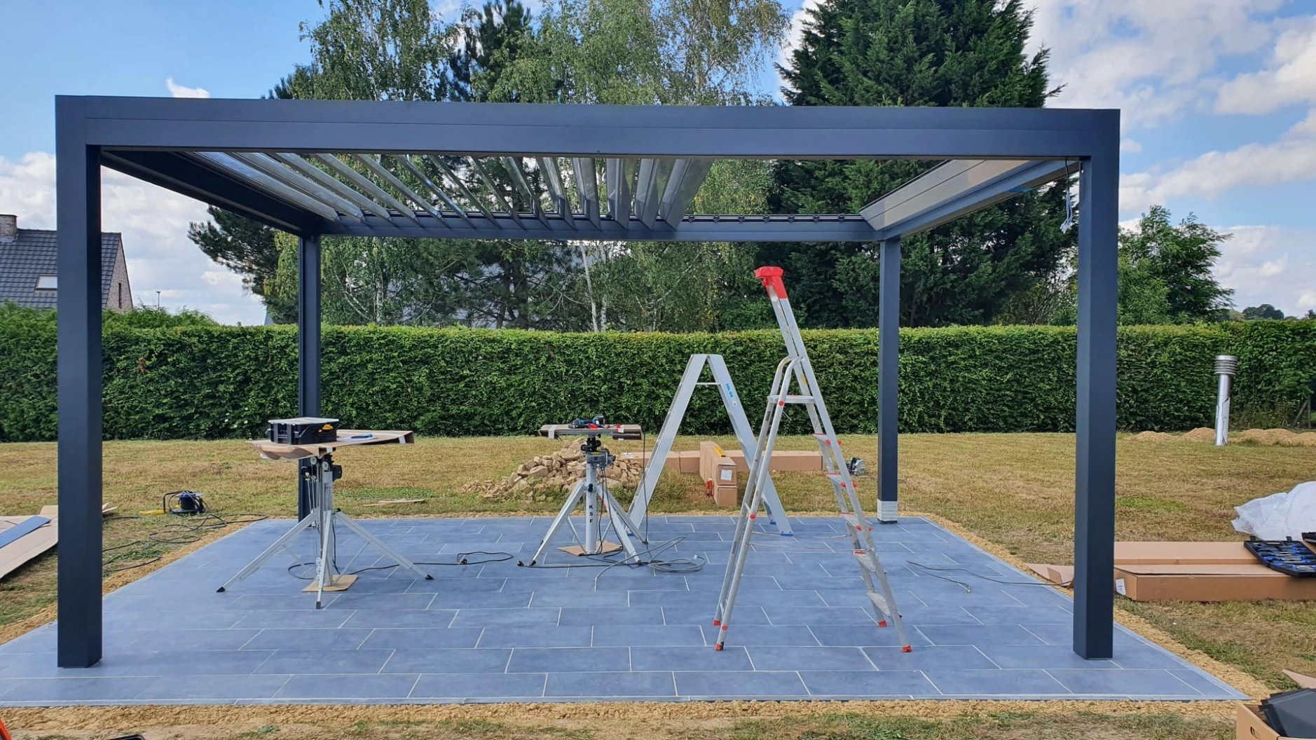 bulding pergola bioclimatic