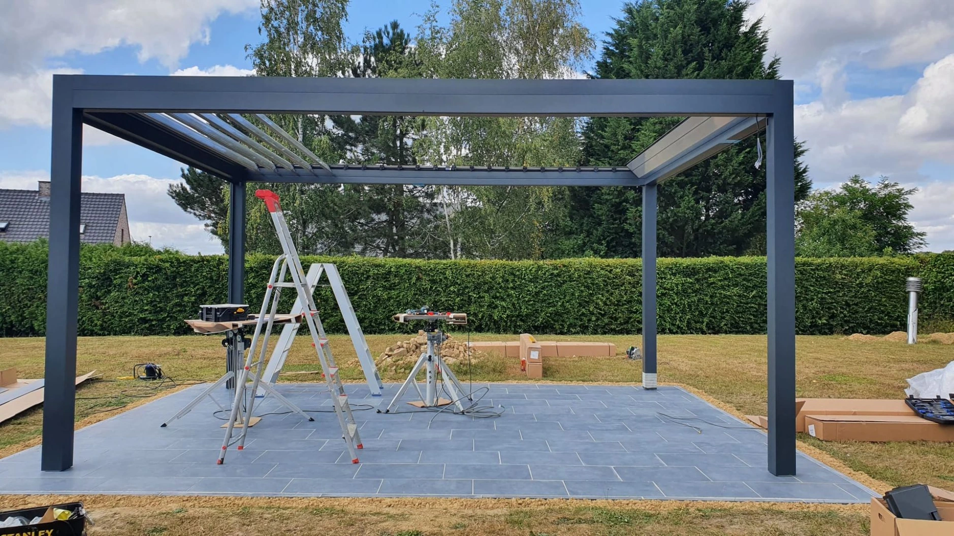 bulding pergola bioclimatic