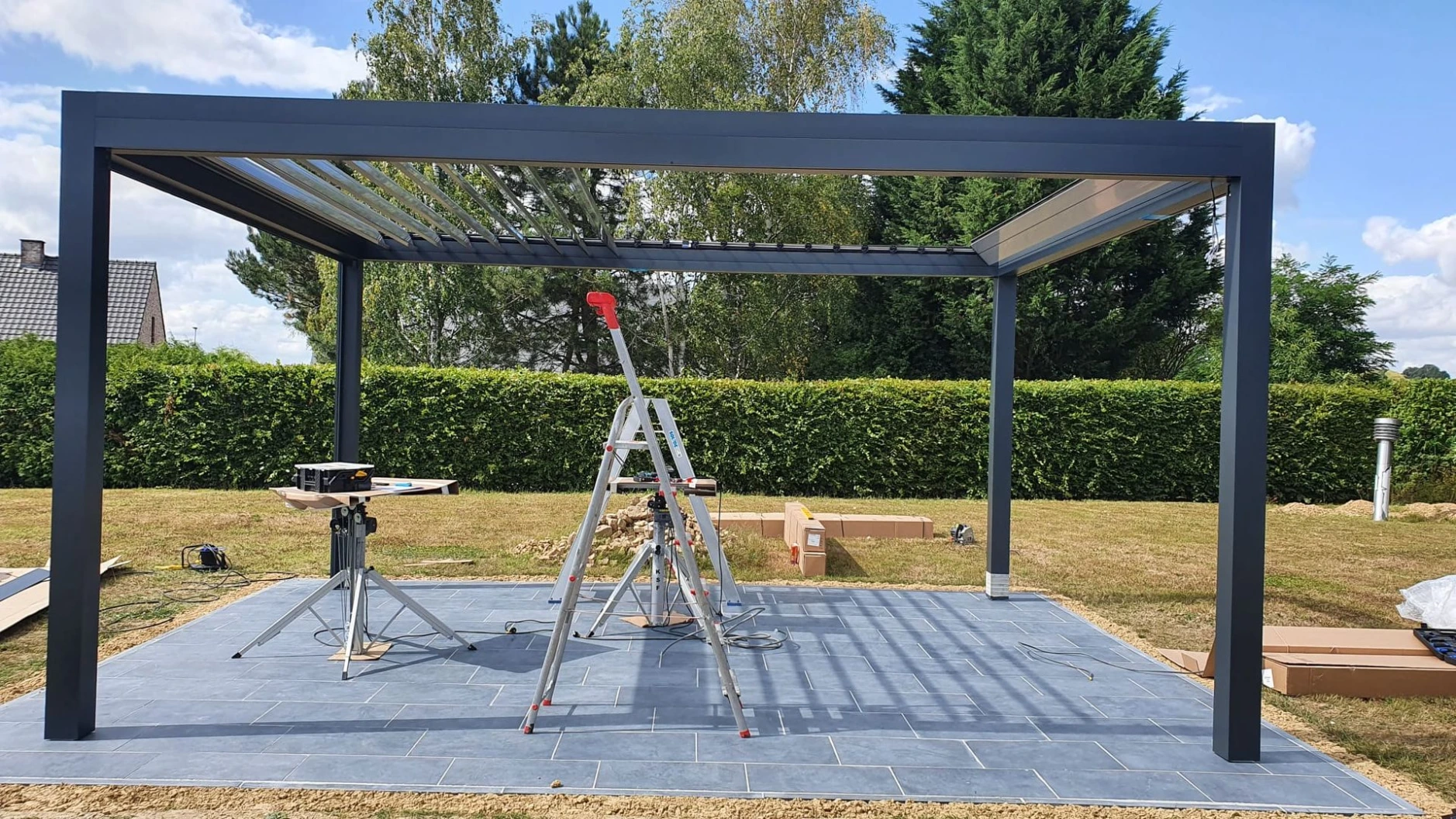 bulding pergola bioclimatic