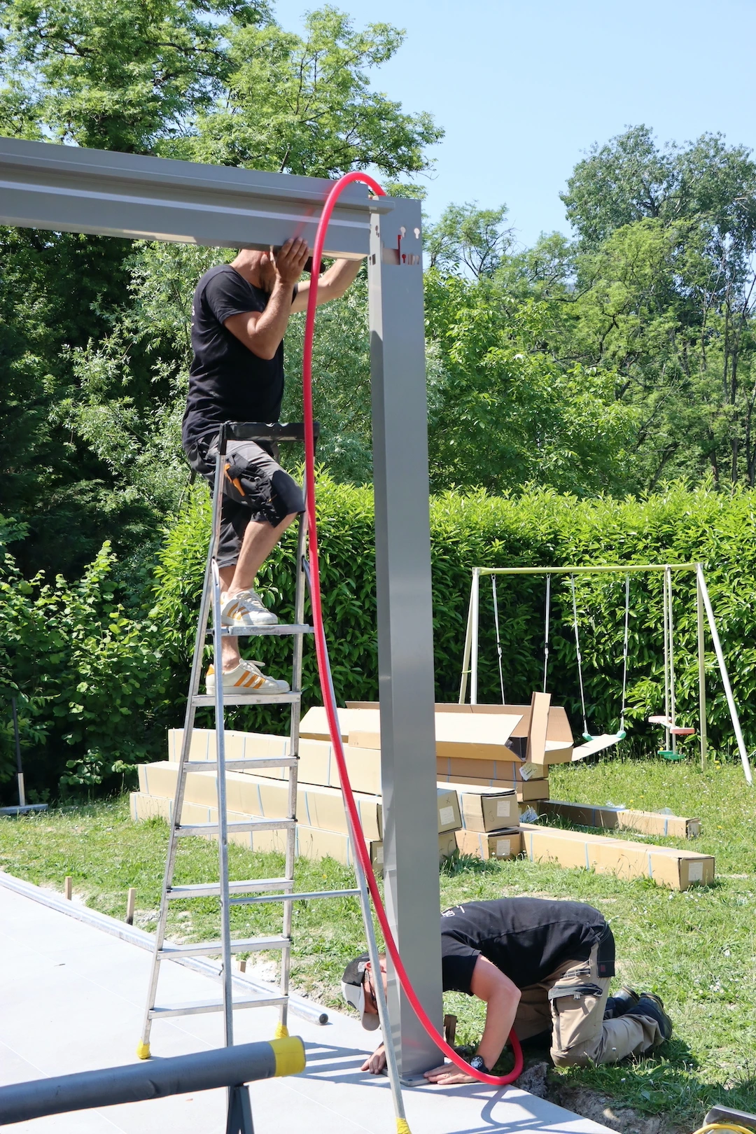 bulding pergola bioclimatic