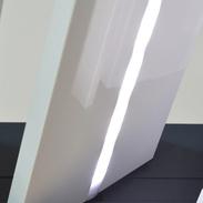 LED Adjustable and retractable louvers