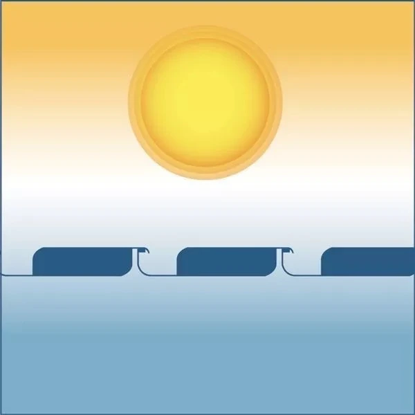 Bioclimatic louvers closed position