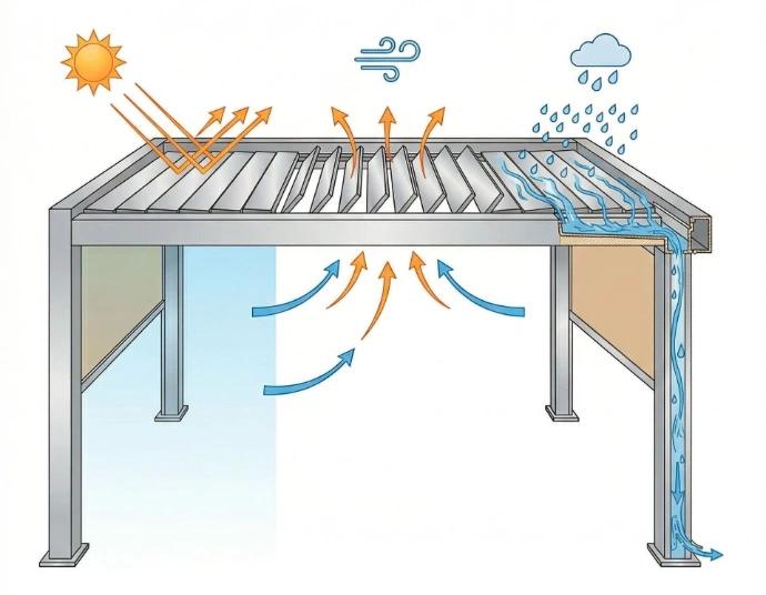 bioclimatic pergola details