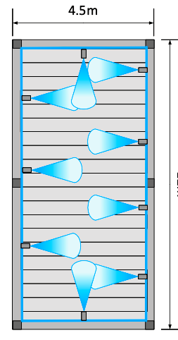 Misting system bioclimatic pergola